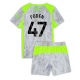 Manchester City Phil Foden #47 Rezervni Dres za djecu 2025-26 Kratak Rukav (+ Kratke hlače)